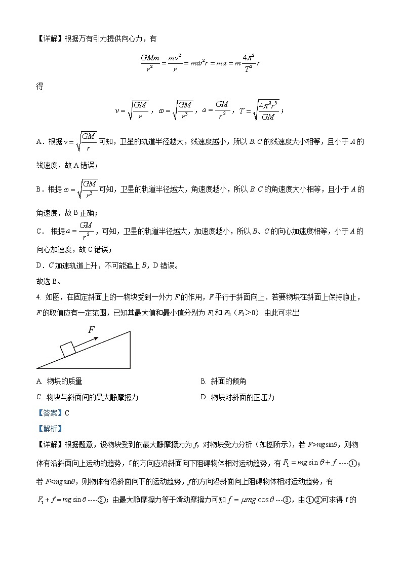 2023届四川省宜宾市叙州区第二中学校高三下学期二模理综物理试题 Word版含解析第3页