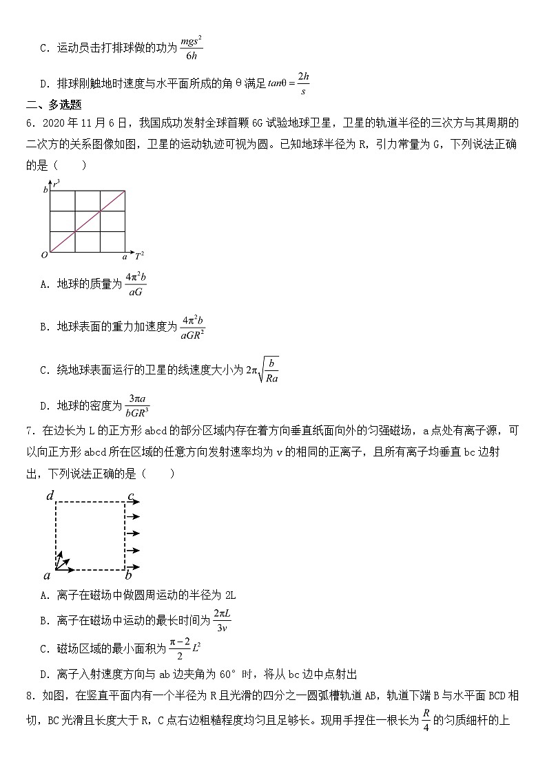 四川省宜宾市2022届高三下学期理综物理二模试卷含答案第3页