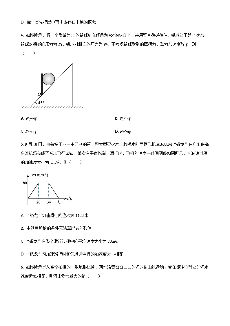 精品解析：2023届浙江省名校协作体高三下学期二模物理试题（原卷版）第2页
