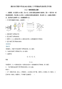 2022-2023学年重庆市巴蜀中学高三下学期高考适应性月考卷（九）物理模拟试题1（解析版）