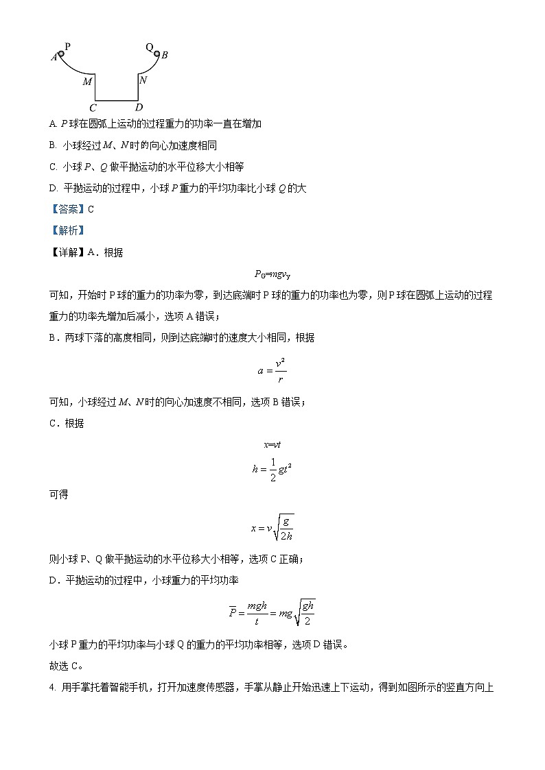 重庆市巴蜀中学2022-2023学年高三下学期高考适应性月考卷（九）物理模拟试题1  Word版含解析第3页