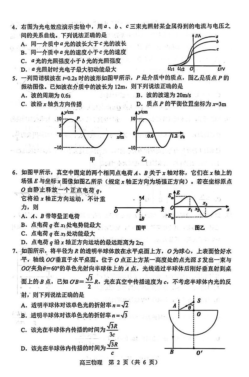 2023届东北三省四市高三下学期质量检测（二）物理试卷（PDF版）02