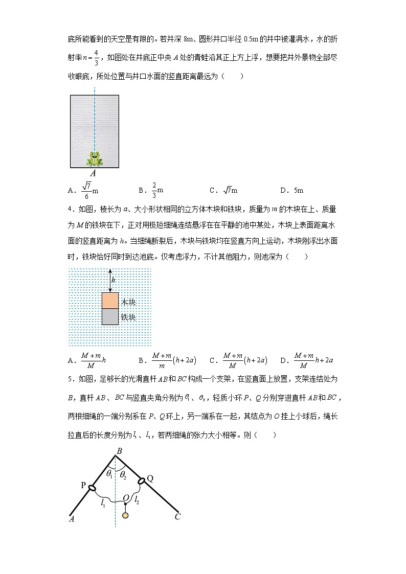 2023届湖南省名校教研联盟高三下学期4月联考物理试题02