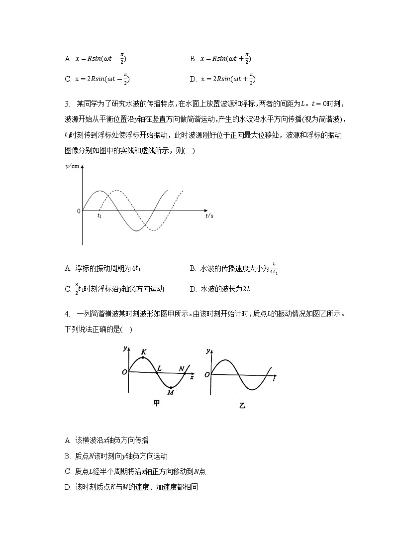 2023届高考物理二轮复习机械振动与机械波光电磁波机械振动与机械波的综合应用作业含答案第2页
