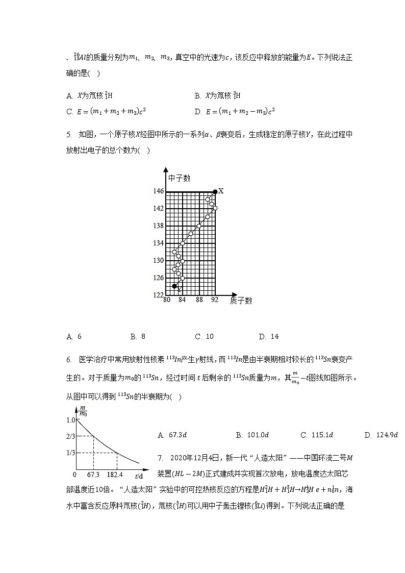 2023届高考物理二轮复习近代物理——核反应与核能作业含答案第2页