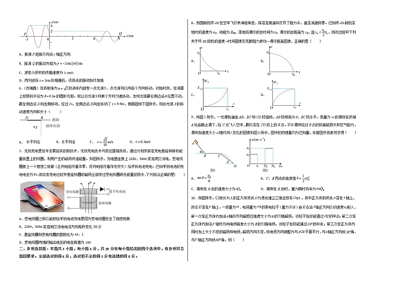 2023年高考考前押题密卷-物理（广东卷）（A3考试版）第2页