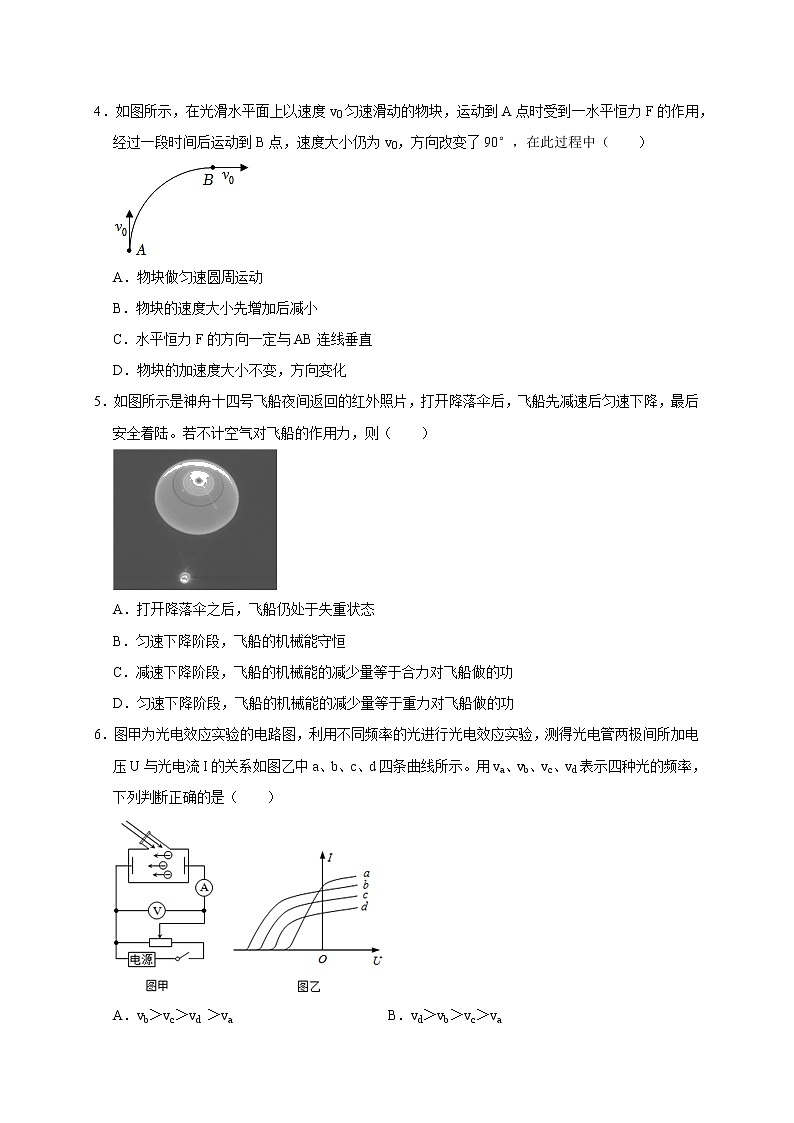 2023年高考考前押题密卷-物理（浙江卷）（A4考试版）02