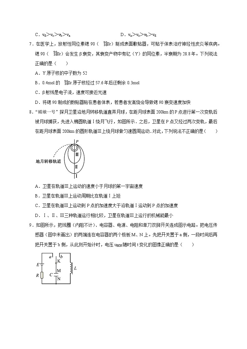 2023年高考考前押题密卷-物理（浙江卷）（A4考试版）03