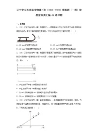 辽宁省大连市高考物理三年（2021-2023）模拟题（一模）按题型分类汇编-01选择题