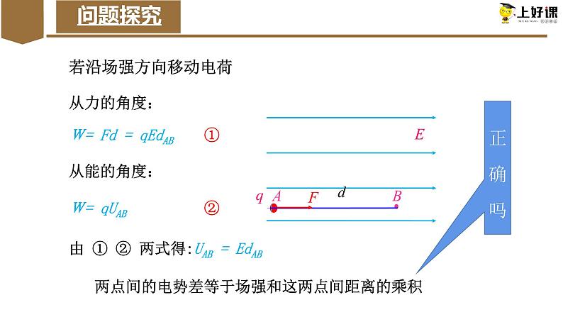 10.3+电势差与电场强度的关系 课件 -2022-2023学年高二上学期物理人教版（2019）必修第三册第3页