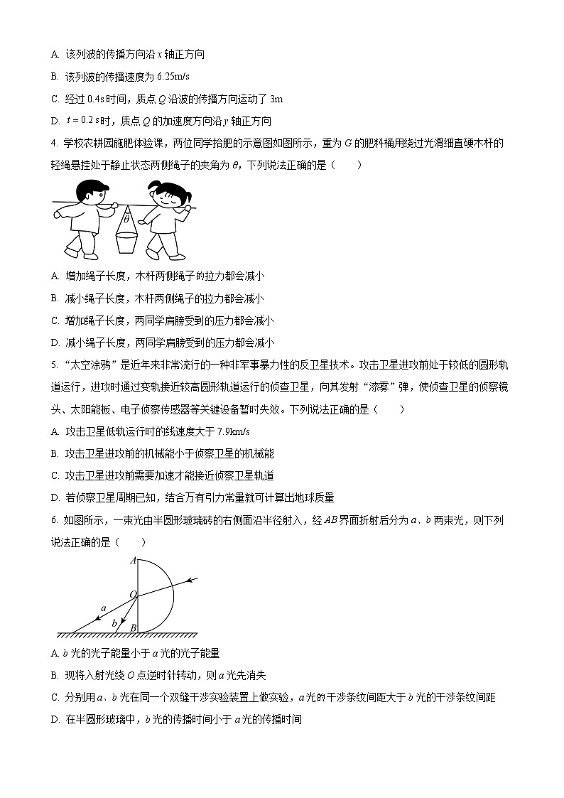 2023届广东省韶关市高考二模物理试题02
