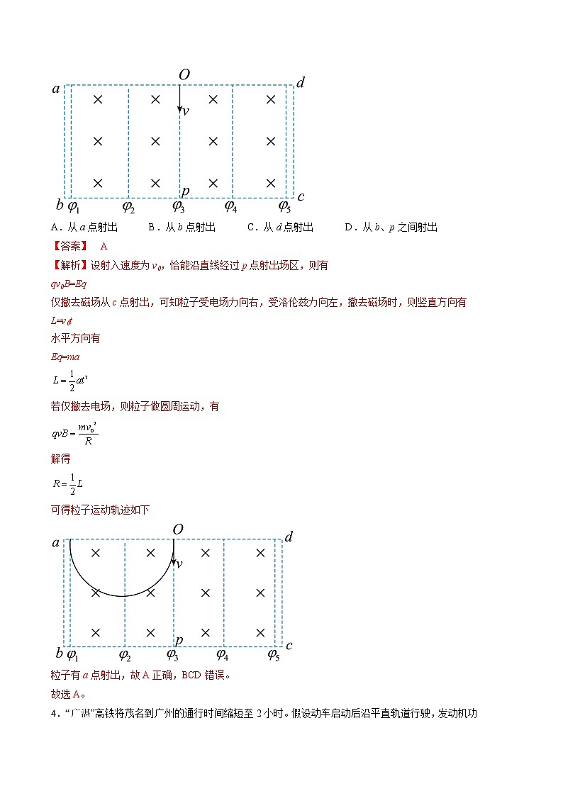 2023年高考第三次模拟考试卷-物理（广东B卷）（全解全析）03
