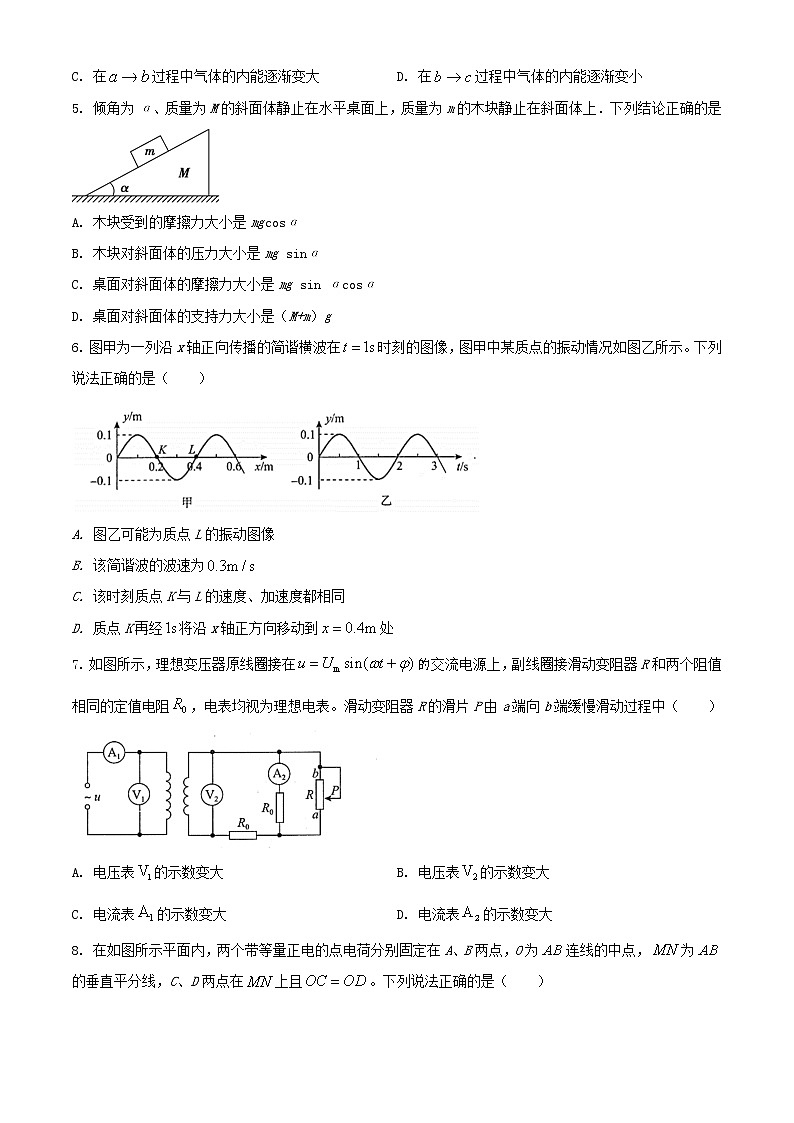 北京市海淀区2022届高三物理下学期期中一模试题02