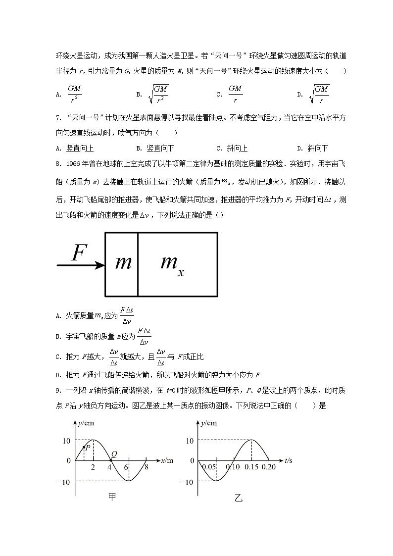 北京市石景山区2022届高三物理下学期一模考试试题第3页
