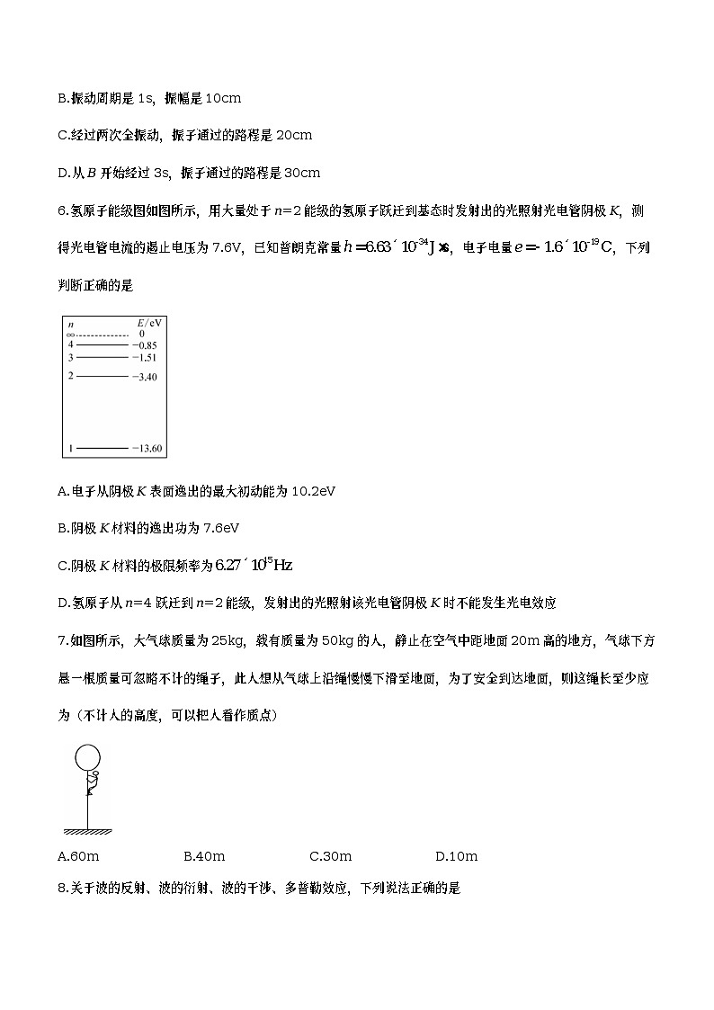 湖北省鄂东南三校联考2022-2023学年高二物理下学期期中考试试题（Word版附答案）第3页