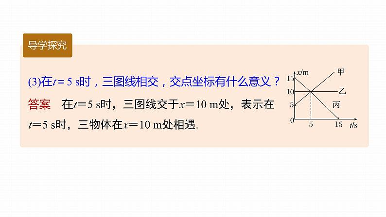 高中物理新教材同步必修第一册课件+讲义 第1章　专题强化　从x－t图像看速度08