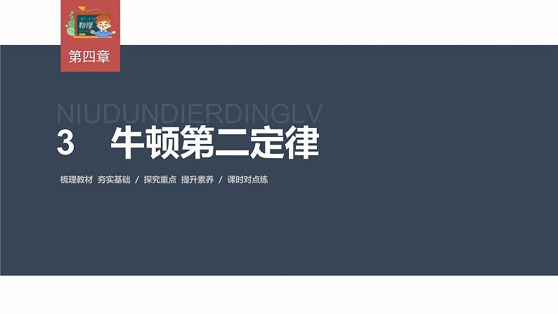 高中物理新教材同步必修第一册课件+讲义 第4章　4.3　牛顿第二定律03