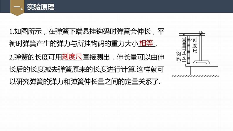 高中物理新教材同步必修第一册课件+讲义 第3章　实验：探究弹簧弹力与形变量的关系07