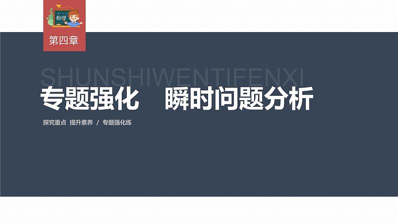 高中物理新教材同步必修第一册课件+讲义 第4章　专题强化　瞬时问题分析03