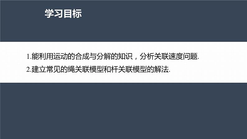 高中物理新教材同步必修第二册 第5章 专题强化　关联速度模型第4页