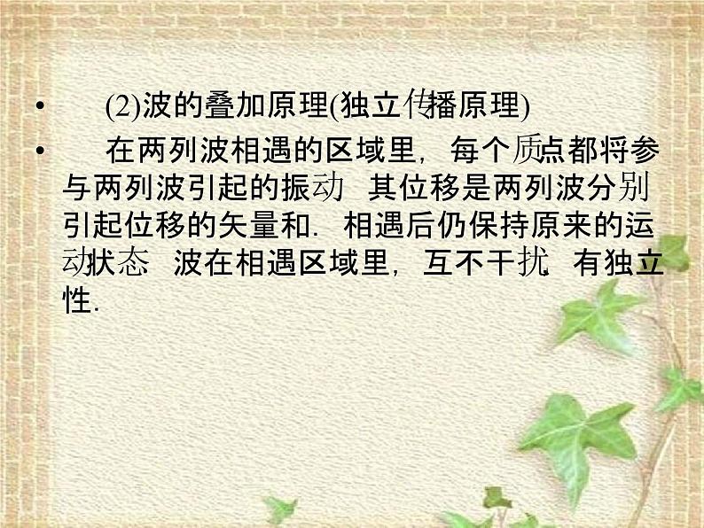 2022-2023年高考物理二轮复习 振动和波、光学课件(重点难点易错点核心热点经典考点)第6页