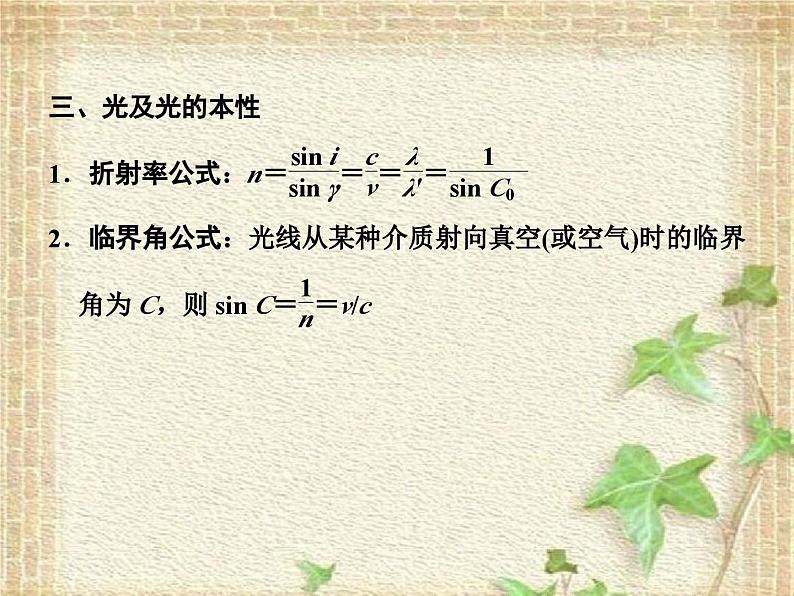 2022-2023年高考物理二轮复习 振动和波、光学课件(重点难点易错点核心热点经典考点)第8页