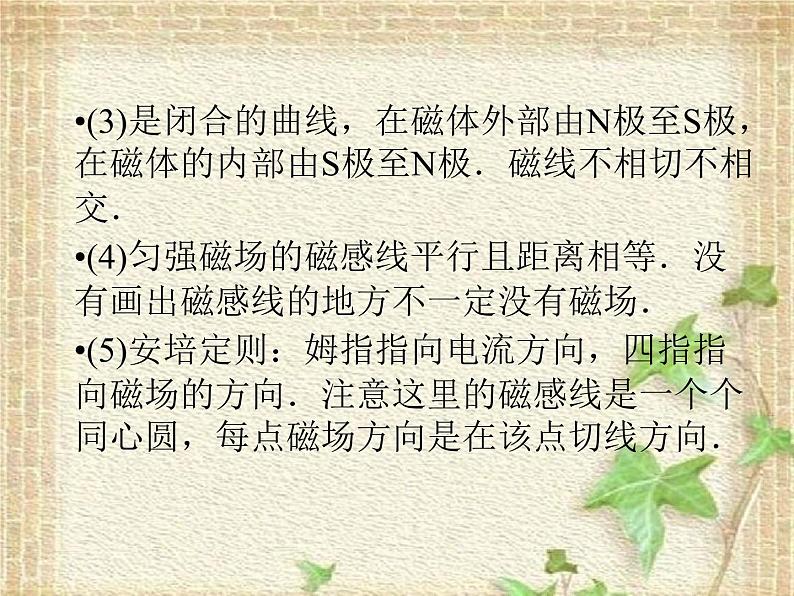 2022-2023年高考物理二轮复习 磁场课件(重点难点易错点核心热点经典考点)06