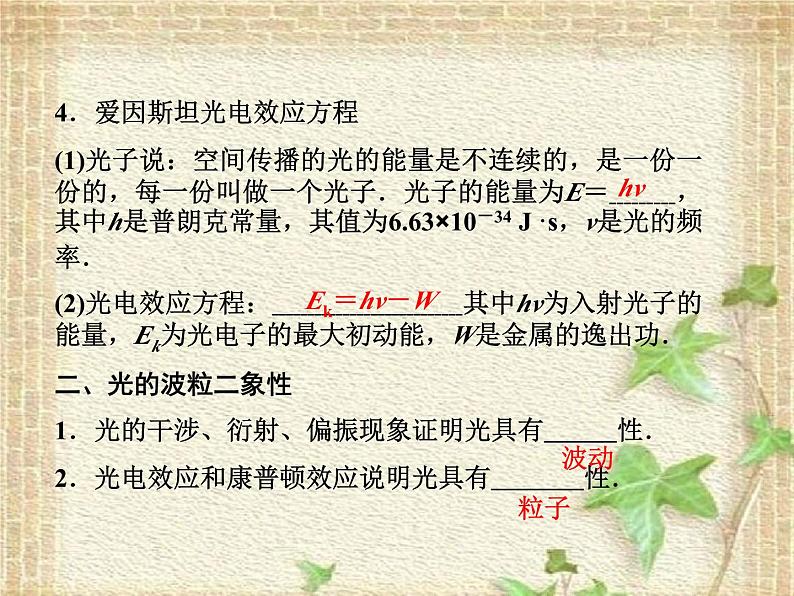 2022-2023年高考物理一轮复习 波粒二象性课件(重点难点易错点核心热点经典考点)第5页