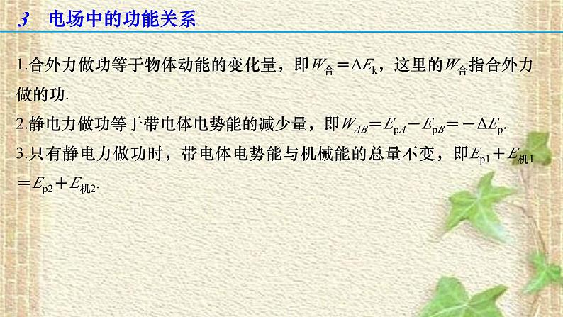 2022-2023年高考物理一轮复习 电场线、等势面、图像的综合问题课件(重点难点易错点核心热点经典考点)第8页