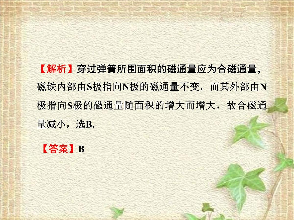 2022-2023年高考物理一轮复习 电磁感应现象 感应电流的方向课件(重点难点易错点核心热点经典考点)第8页