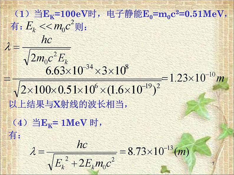 2022-2023年高考物理一轮复习 粒子的波动性课件(重点难点易错点核心热点经典考点)07