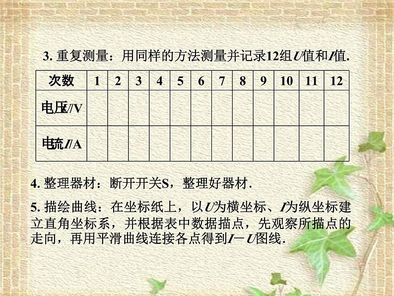 2022-2023年高考物理一轮复习 实验：描绘小灯泡的伏安特性曲线课件(重点难点易错点核心热点经典考点)第4页
