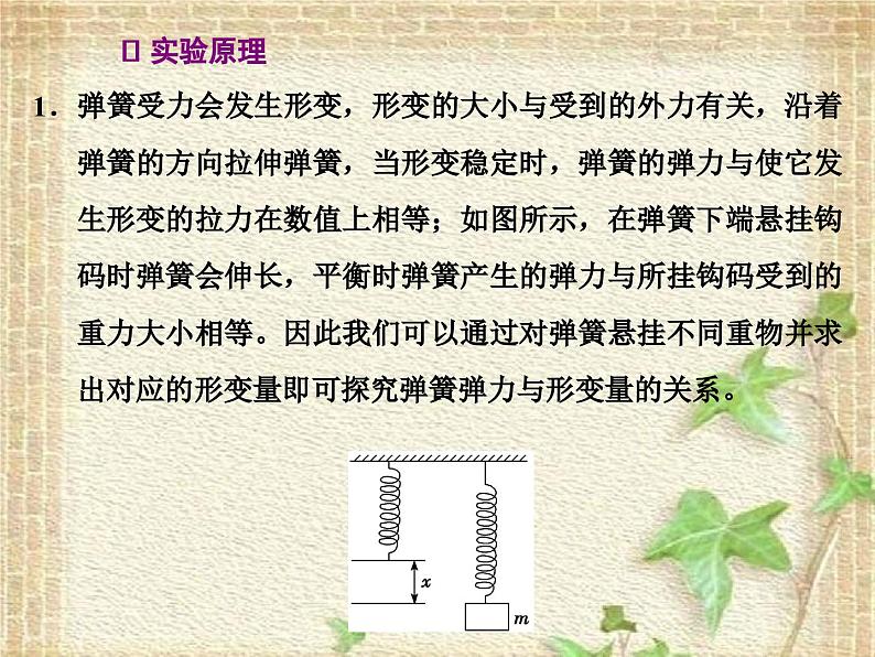 2022-2023年高考物理一轮复习 实验：探究弹簧弹力与形变量的关系课件(重点难点易错点核心热点经典考点)03