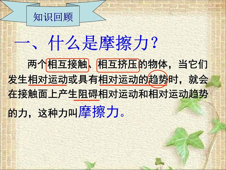 2022-2023年人教版(2019)新教材高中物理必修1 第3章相互作用-力第2节摩擦力(1)课件第4页