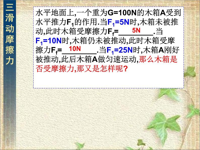 2022-2023年人教版(2019)新教材高中物理必修1 第3章相互作用-力第2节摩擦力(3)课件第2页