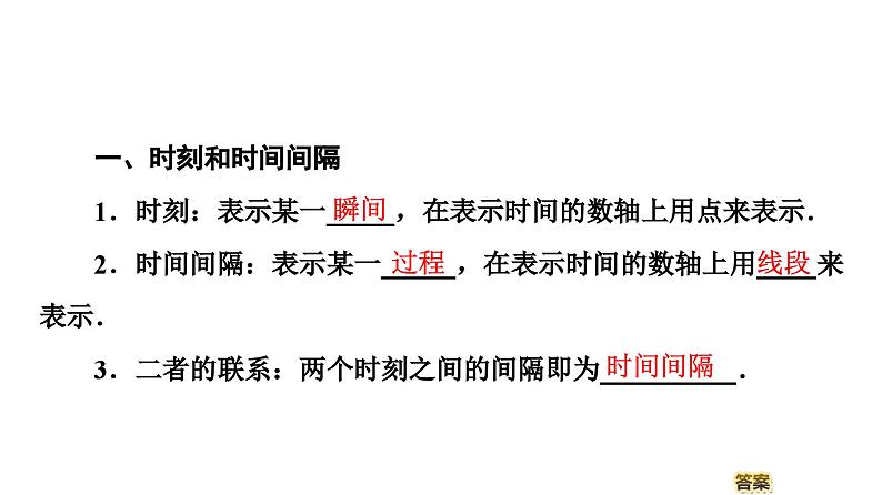 2021-2022学年高中物理人教版必修1 第1章 2 时间　位移 课件第4页