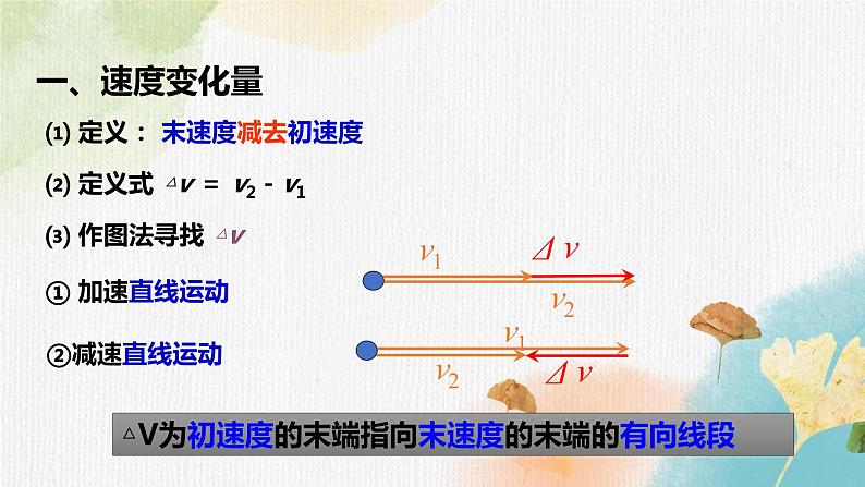 【思维风暴】2022年高中物理人教版（新教材）必修第一册 1.4 速度变化快慢的描述—加速度 课件1第2页