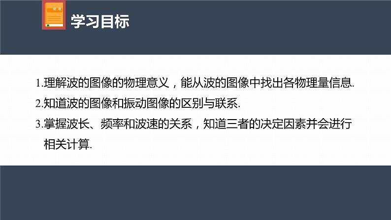 高中物理新教材同步选修第一册课件+讲义 第3章 3.2　波的描述04