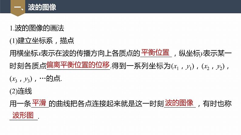 高中物理新教材同步选修第一册课件+讲义 第3章 3.2　波的描述07