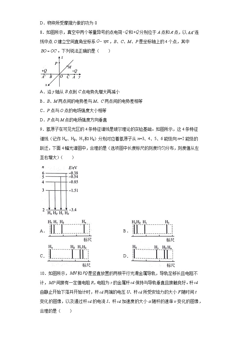 2023届北京市海淀区高三下学期二模物理试题（无答案）03