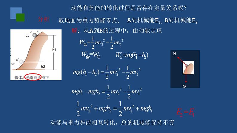 2022-2023年人教版(2019)新教材高中物理必修2 第8章机械能守恒定律第4节机械能守恒定律课件第6页