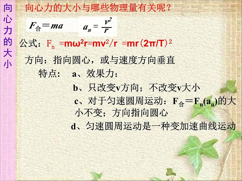 2022-2023年人教版(2019)新教材高中物理必修2 第6章圆周运动第2节向心力(1)课件第7页