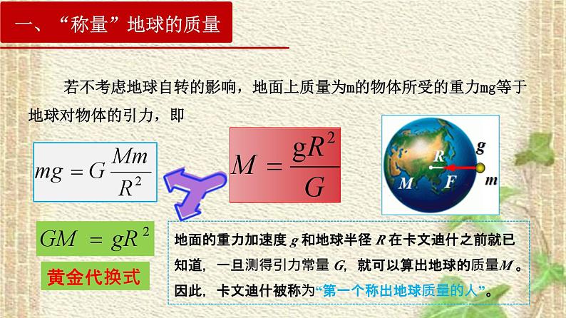 2022-2023年人教版(2019)新教材高中物理必修2 第7章万有引力与宇宙航行第3节万有引力理论的成就(1)课件第4页