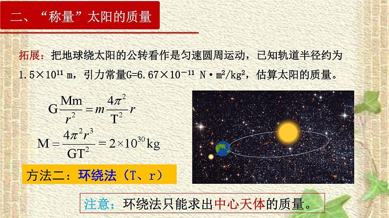 2022-2023年人教版(2019)新教材高中物理必修2 第7章万有引力与宇宙航行第3节万有引力理论的成就(1)课件第8页