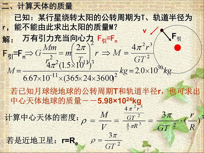 2022-2023年人教版(2019)新教材高中物理必修2 第7章万有引力与宇宙航行第3节万有引力理论的成就课件第4页