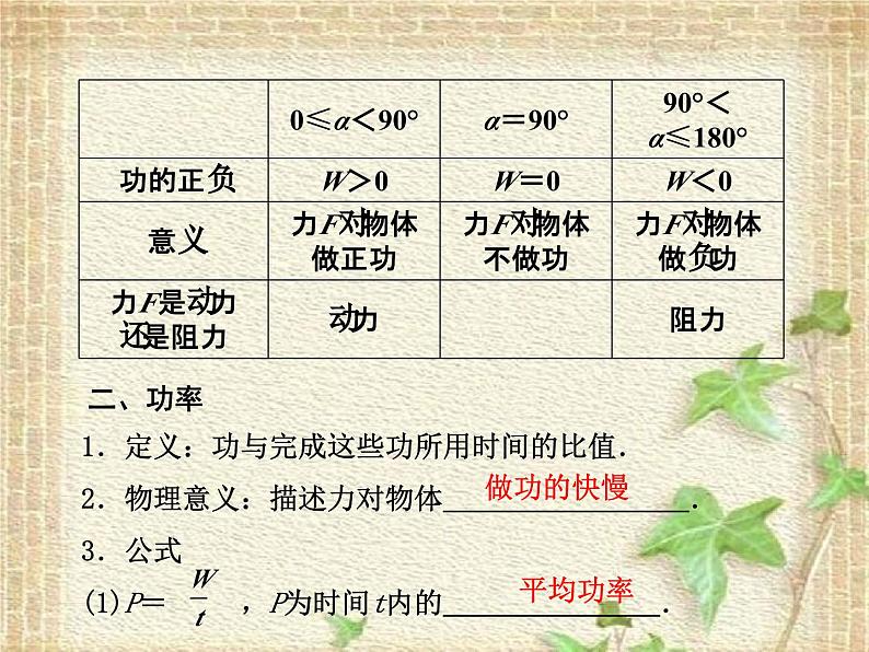 2022-2023年人教版(2019)新教材高中物理必修2 第8章机械能守恒定律第1节功与功率(5)课件03