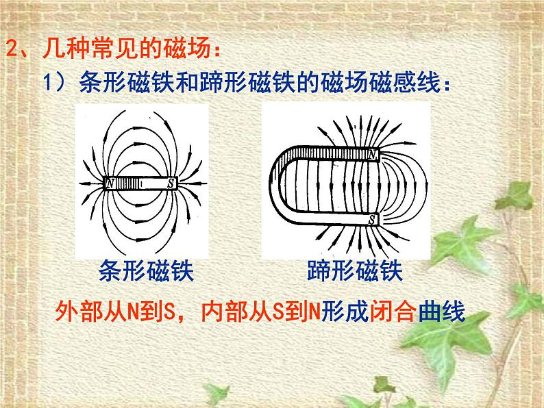 2022-2023年人教版(2019)新教材高中物理必修3 第13章电磁感应与电磁波初步第1节磁场磁感线(1)课件05