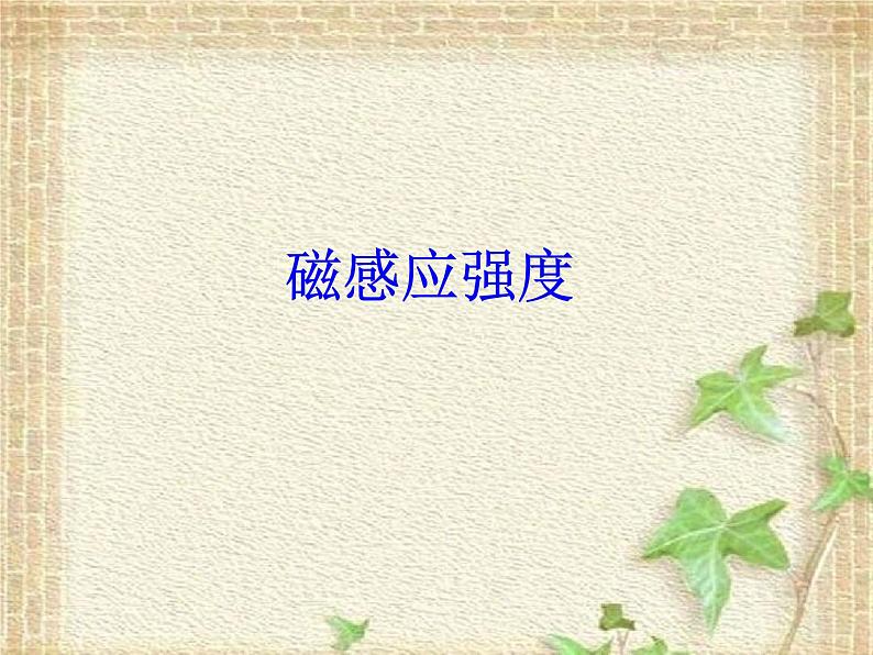 2022-2023年人教版(2019)新教材高中物理必修3 第13章电磁感应与电磁波初步第2节磁感应强度磁通量课件第1页