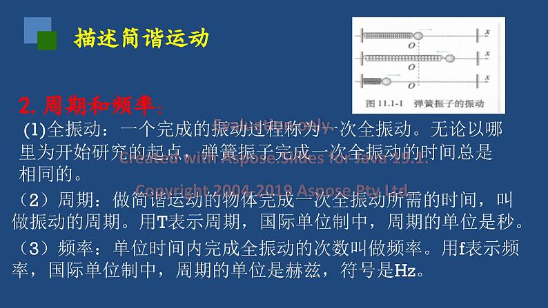 2022-2023年人教版(2019)新教材高中物理选择性必修1 第2章机械振动第2节简谐运动的描述课件04