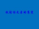 2022-2023年人教版(2019)新教材高中物理选择性必修3 第5章原子核第2节放射性元素的衰变课件